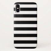 Zwarte en witte strepen Case-Mate iPhone case (Achterkant)