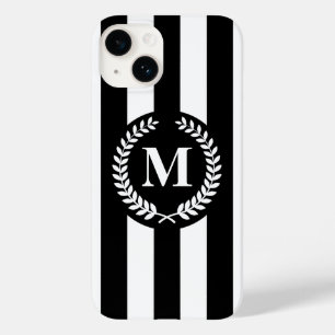 Zwarte en witte strepen Case-Mate iPhone 14 hoesje