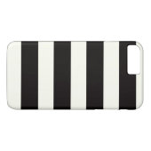 Zwarte en witte strepen Case-Mate iPhone case (Achterkant (Horizontaal))
