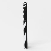 zwarte en witte strepen Case-Mate iPhone case (Achterkant/links)