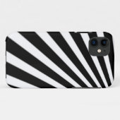 zwarte en witte strepen Case-Mate iPhone case (Achterkant (horizontaal))