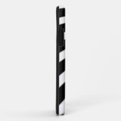 zwarte en witte strepen Case-Mate iPhone case (Achterkant/rechts)