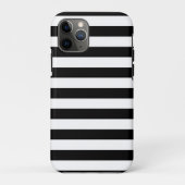 Zwarte en witte strepen Case-Mate iPhone case (Achterkant)