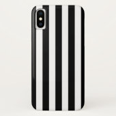 Zwarte en witte strepen Case-Mate iPhone case (Achterkant)