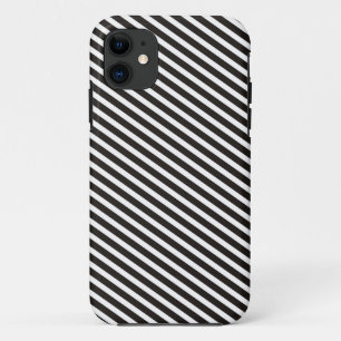 Zwarte en witte strepen - dun Case-Mate iPhone case