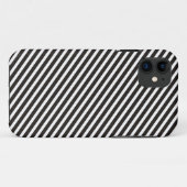 Zwarte en witte strepen - dun Case-Mate iPhone case (Achterkant (horizontaal))