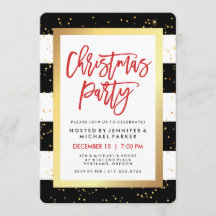 Zwarte en witte strepen en goud | kerstfeest