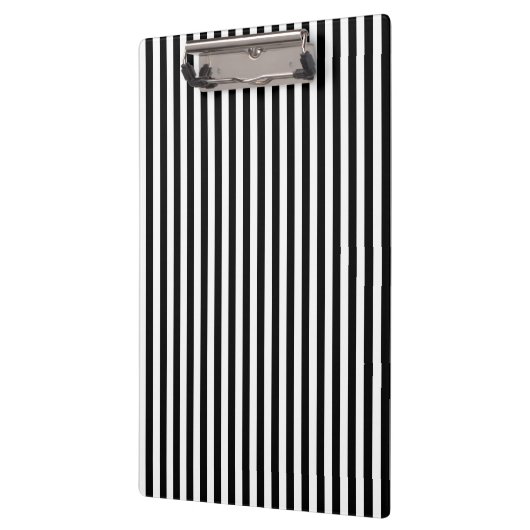 Zwarte en witte strepen; gestreept klembord (Links)