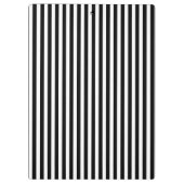 Zwarte en witte strepen; gestreept klembord (Achterkant)
