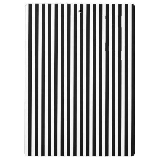 Zwarte en witte strepen; gestreept klembord (Achterkant)