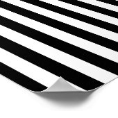 Zwarte en witte strepen; gestreept poster (Hoek)
