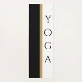 Zwarte en witte strepen Gold Stripe Yoga Mat (Achterkant)