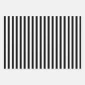 Zwarte en witte strepen inpakpapier vel (Voorkant 2)