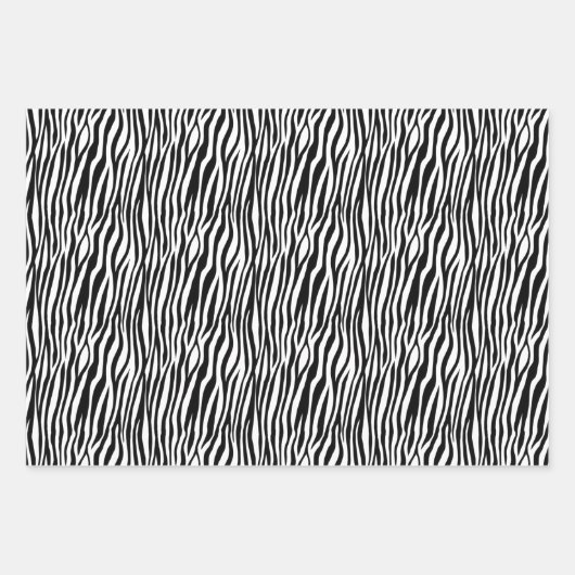 Zwarte en witte strepen inpakpapier vel (Voorkant 3)