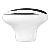 Zwarte en witte strepen keramische knop (Zijkant)