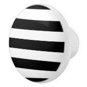 Zwarte en witte strepen keramische knop (Rechts)