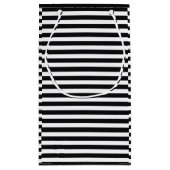 zwarte en witte strepen klein cadeauzakje (Achterkant)
