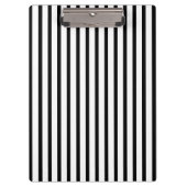 Zwarte en witte strepen klembord (Voorkant)