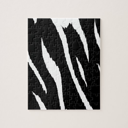 Zwarte en witte strepen legpuzzel (Verticaal)