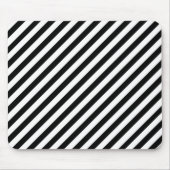 Zwarte en witte strepen muismat (Voorkant)