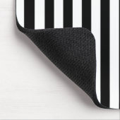 Zwarte en witte strepen muismat (Hoek)