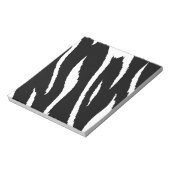 Zwarte en witte strepen notitieblok (Linkerzijde)