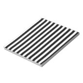 Zwarte en witte strepen notitieblok (Linkerzijde)