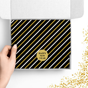 Zwarte en witte strepen op zwarte achtergrond tissuepapier