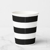 Zwarte en witte strepen papieren bekers (Rechts)