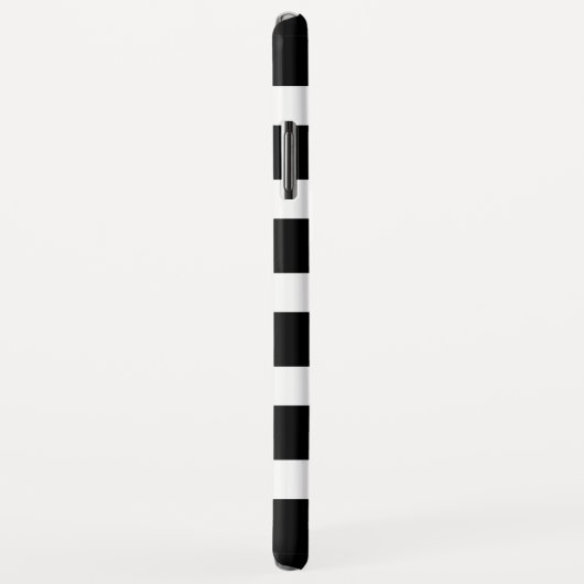 Zwarte en witte strepen roze kus Case-Mate iPhone case (Achterkant/rechts)