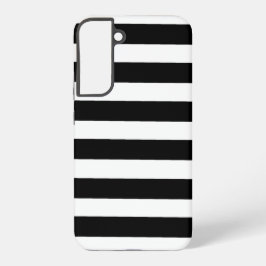 Zwarte en witte strepen samsung galaxy hoesje
