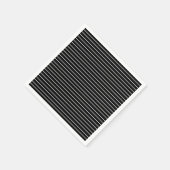 Zwarte en witte strepen servet (Hoek)