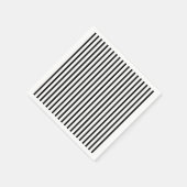 Zwarte en witte strepen servetten (Hoek)