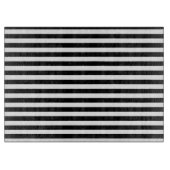 Zwarte en witte strepen snijplank (Voorkant)