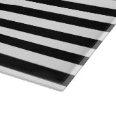 Zwarte en witte strepen snijplank (Hoek)