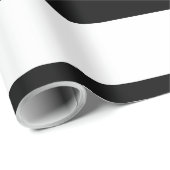 Zwarte en witte strepen stijlvol cadeaupapier (Rol Hoek)