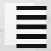 Zwarte en witte strepen stijlvol kaart (Voorkant / Achterkant)