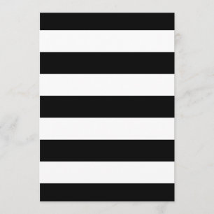 Zwarte en witte strepen stijlvol kaart