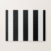 Zwarte en witte strepen stijlvol legpuzzel (Horizontaal)