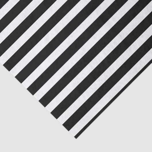 Zwarte en witte strepen tissuepapier (Detail)