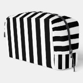 Zwarte en witte strepen toilettasje (Rechterhoek)