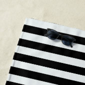 Zwarte en witte strepen van Shirley Taylor Strandlaken (In situ)