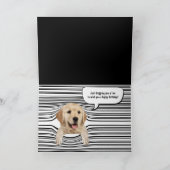 Zwarte en witte strepen voor verjaardag kaart (Binnen)