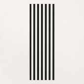 Zwarte en witte strepen yogamat (Voorkant)