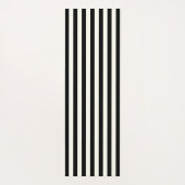 Zwarte en witte strepen yogamat (Achterkant)