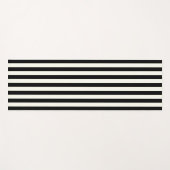 Zwarte en witte strepen yogamat (Voorkant (horizontaal))