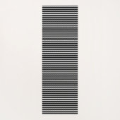 Zwarte en witte strepen yogamat (Achterkant)