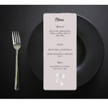 zwarte en witte strik menu<br><div class="desc">Verhoog uw bruiloft met tijdloze elegantie met onze "Black and White Bow Menu". Deze luciferdoosjes zijn ontworpen om verfijning en eenvoud uit te stralen. Het klassieke zwart-wit kleurenschema, versierd met een smaakvolle boog, creëer's een look van verfijnde charme die past bij elk trouwthema. Elke luciferdoos is niet alleen een praktisch...</div>