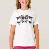 Zwarte en witte strikken t-shirt (Voorkant)