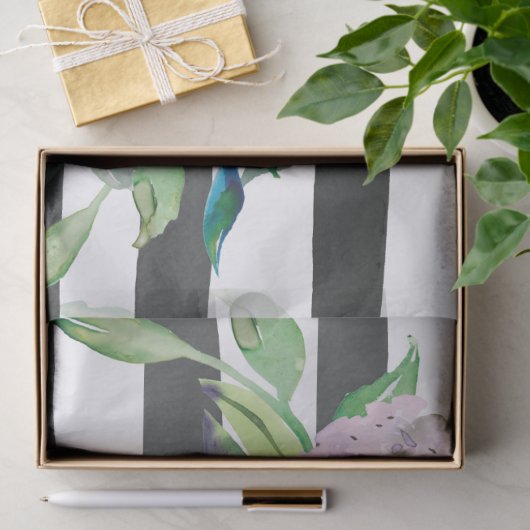 Zwarte en witte stripper tissuepapier (Geschenk)